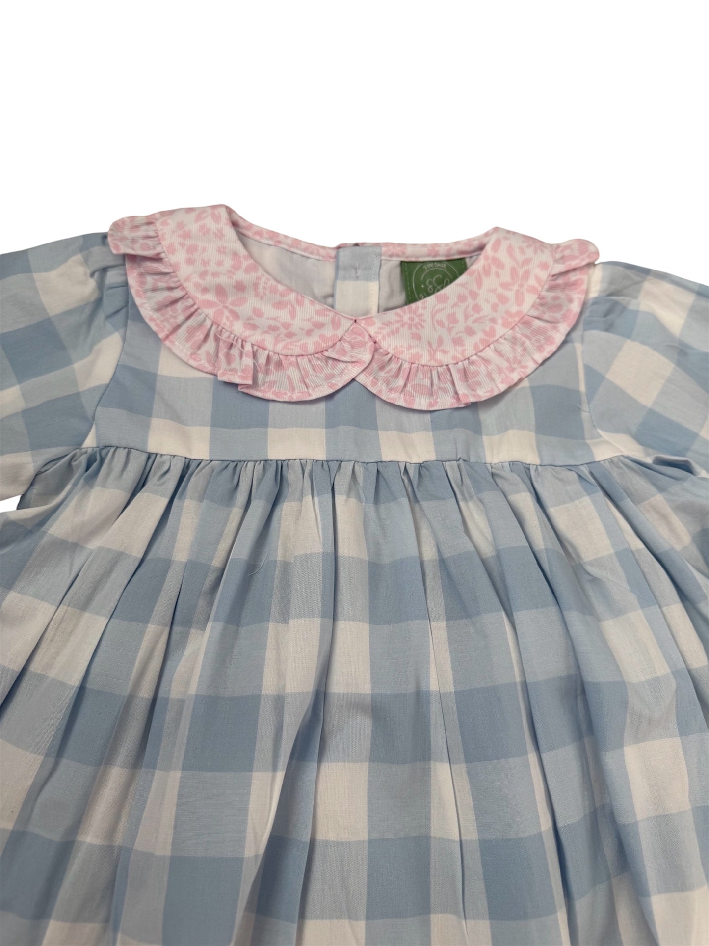 Todder Girls Gingham Turkey Applique Outfit | Thanksgiving Shirt & Pants Set