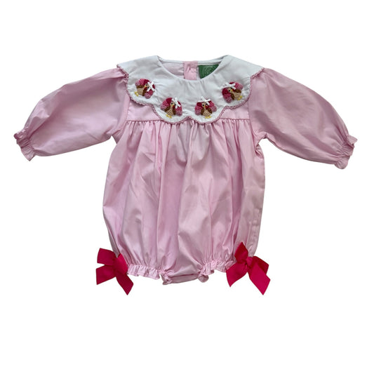 Pink French Knot Turkey Bubble | Baby & Toddler Girls Thanksgiving Outfit