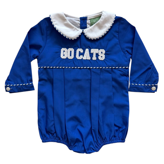 Boys Kentucky Blue Applique Bubble "Go Cats" | Game Day Outfit