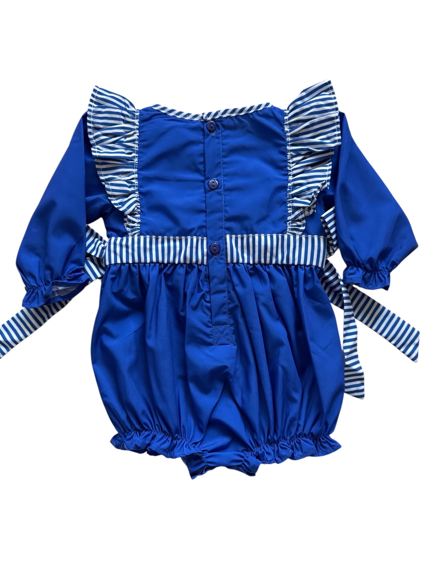 Girls Kentucky Blue Applique “Go Cats” Bubble