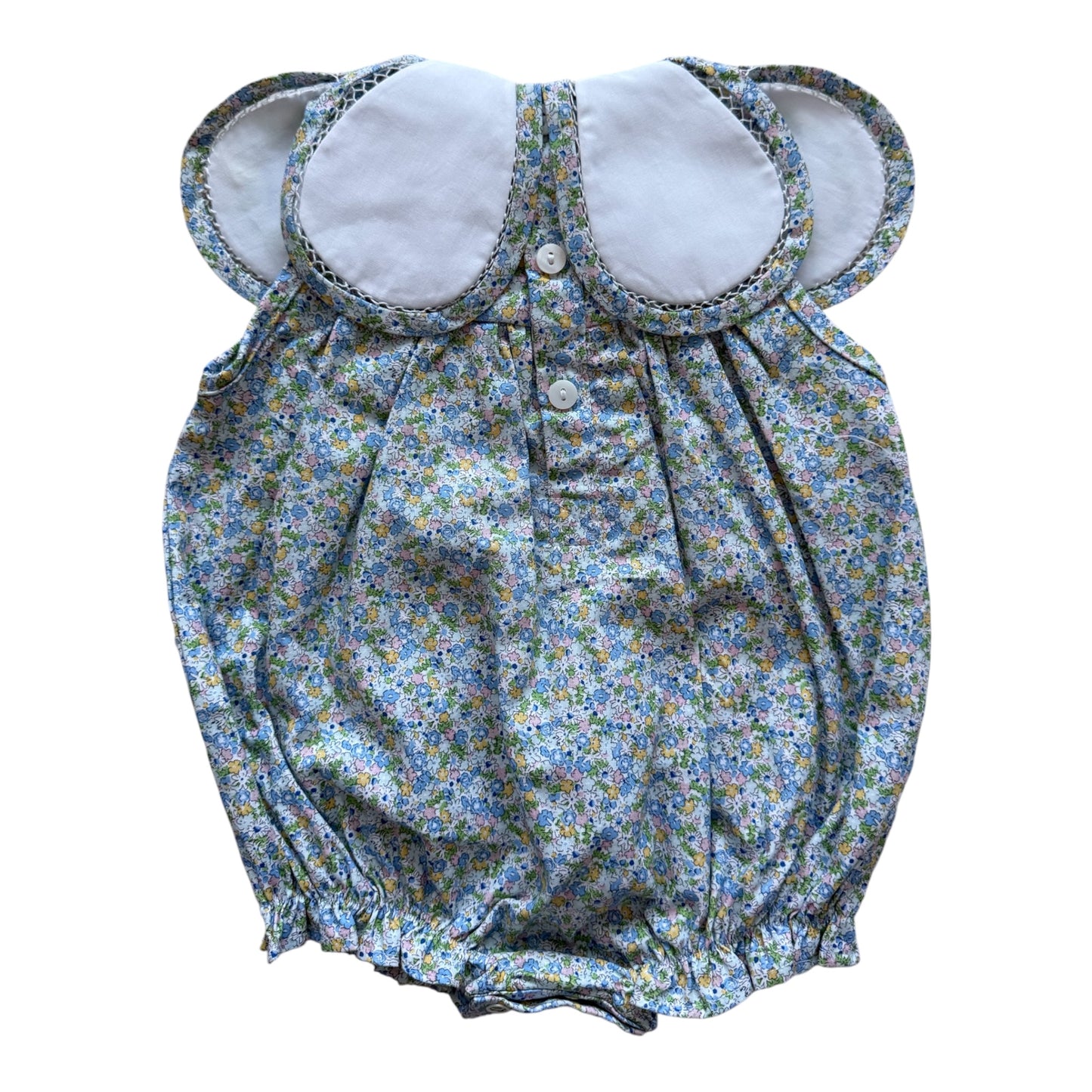 Floral Bubble with Oversized Embroidered Petal Collar