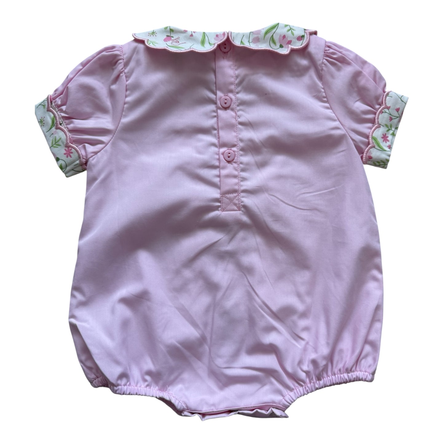 Pink French Knot Bunny Heirloom Bubble