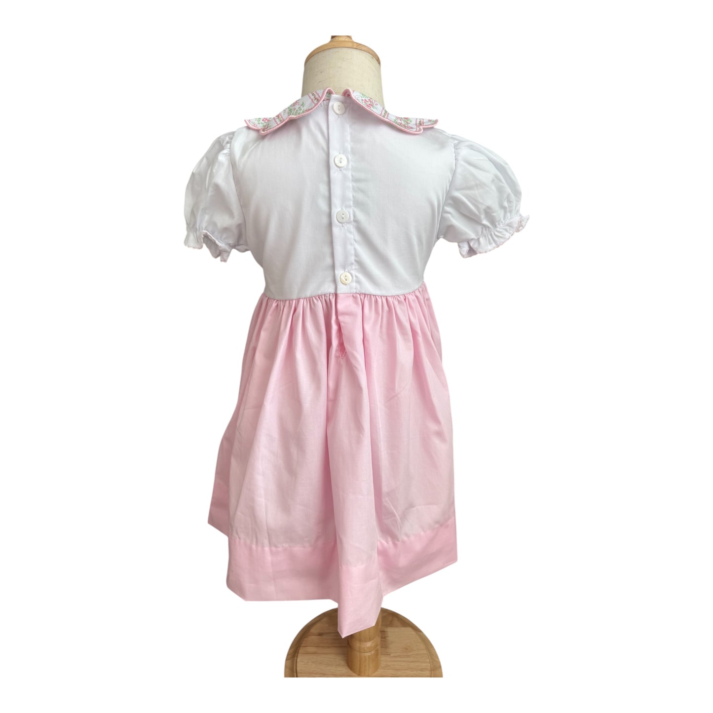 “He Is Not Here He Is Risen” Floral Easter Heirloom Dress