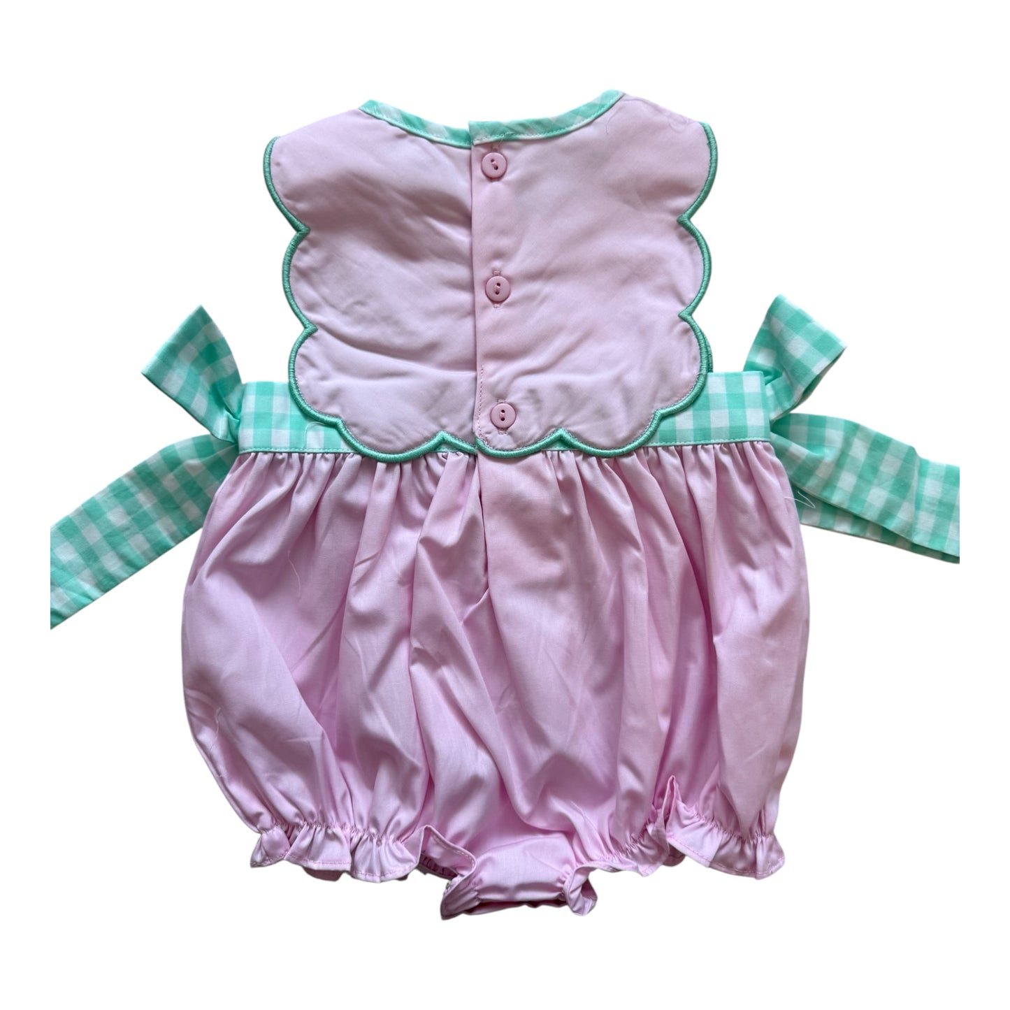Pink Ice Cream Truck Appliqué Baby Girl Bubble Romper – Summer Boutique Outfit