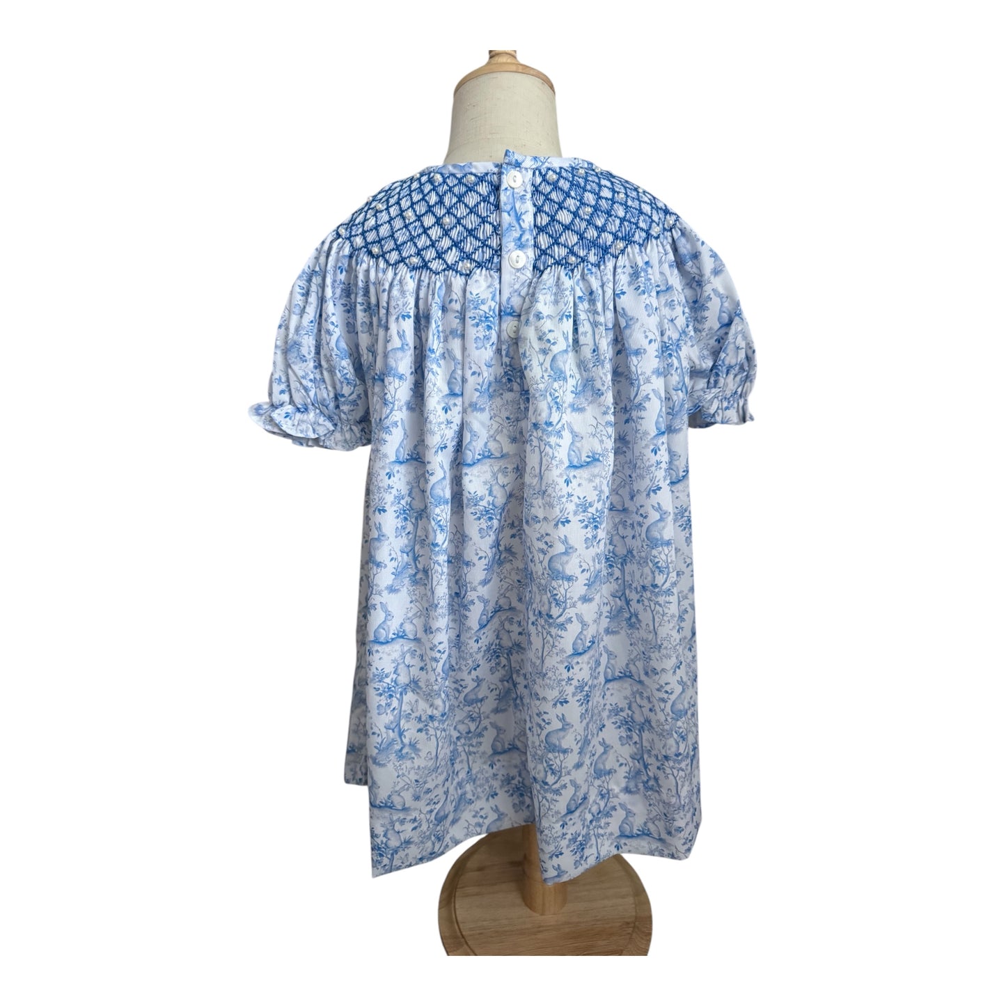 Girls Pearl Smocked Easter Dress | Sister Match Bubble Available